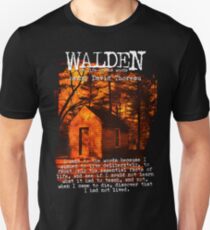 Walden by Henry David Thoreau Designs Slim Fit T-Shirt