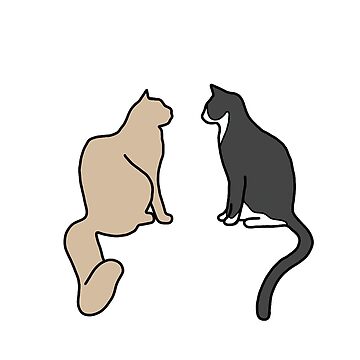 cute cat drawing cartoon - Cute Cat Drawing - Posters and Art Prints |  TeePublic
