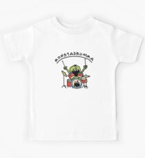 Monster Drummer - Wildes Monster spielt Schlagzeug Kinder T-Shirt