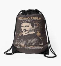 Nikola Tesla Drawstring Bag