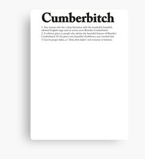 CUMBERBITCH TEE - 2nd Edition Canvas Print