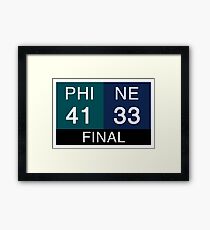 LII Scoreboard Framed Print