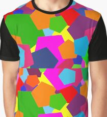 Multi Coloured Shapes Graphic T-Shirt