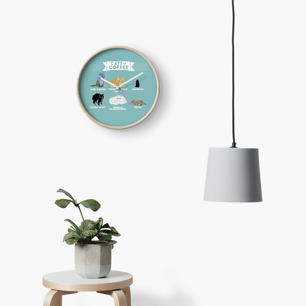 Cats As Coffee Clock