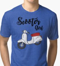 Scooter scooter - Scooter Girl Tri-blend T-Shirt