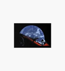 Starman in Tesla Roadster in Space Art Board
