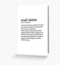 Soul Sister Greeting Card