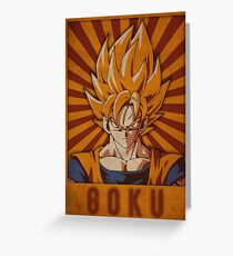 Goku Greeting Card