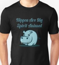 Flusspferde sind mein Geist-Tier-Hemd Lustiges Flusspferd-Hemd Slim Fit T-Shirt