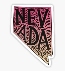 Nevada State Las Vegas Reno Henderson Carson City Sparks Great Basin National Park Lake Tahoe Sticker