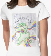 Rainbow Kitten Women's Fitted T-Shirt