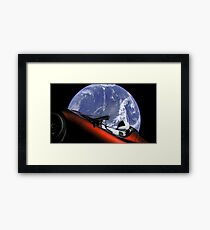 Tesla Starman Roadster Framed Print