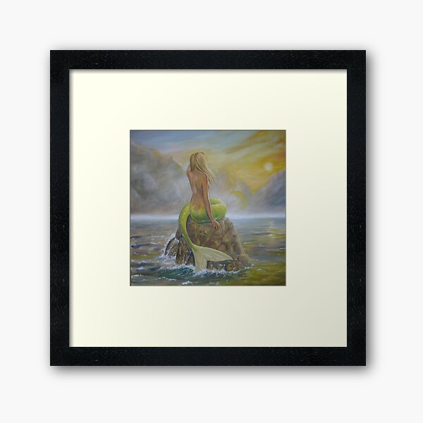 Mermaid's Perch Framed Art Print