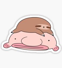Blobfish and Little Sloth Sticker