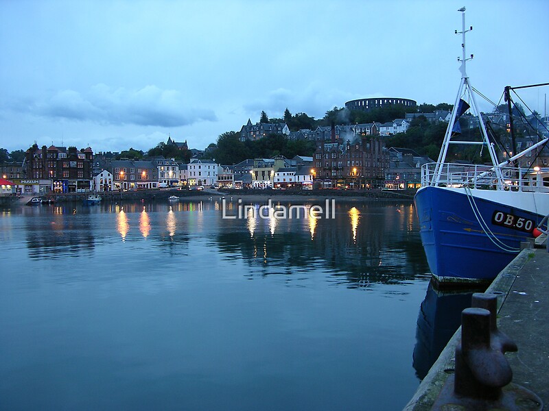 "When Lamps are Lighted in The Town" by Lindamell Redbubble