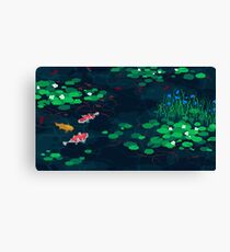 aesthetic pixel fish Canvas Print