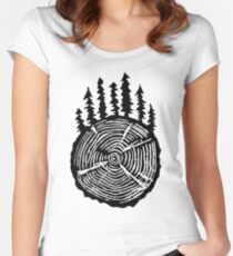 the wisdom is in the trees Fitted Scoop T-Shirt