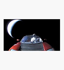 SpaceX's Starman Leaving Earth Behind Photographic Print