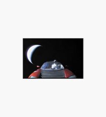 SpaceX's Starman Leaving Earth Behind Art Board