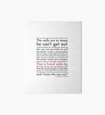 A Guy Falls In a Hole - Leo McGarry Art Board
