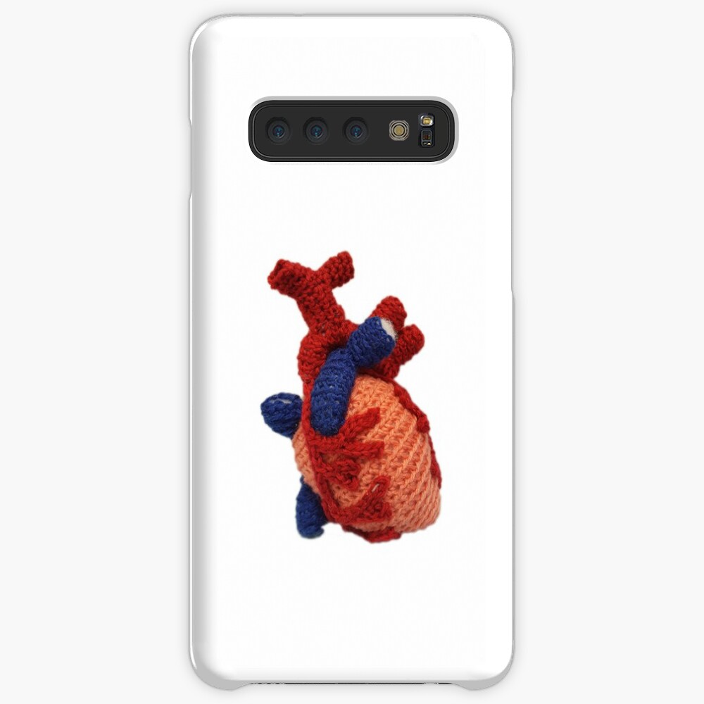 Crocheted Anatomical Heart Case & Skin for Samsung Galaxy