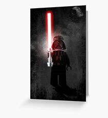 Darth Vader - Star wars lego digital art. Greeting Card