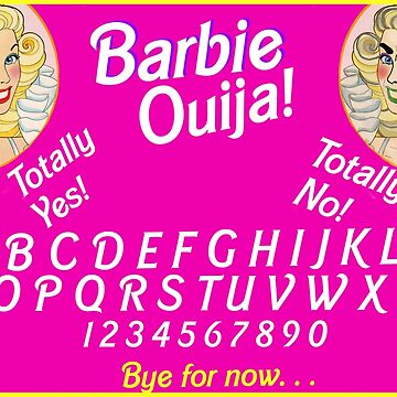 Barbie Ouija board Art Board Print