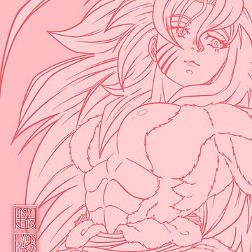 My OC Kala in her Ssj5 Form no Background Art Board Print for