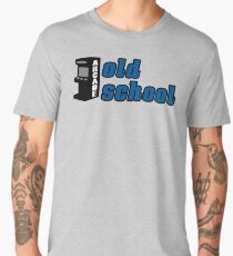 old school gamer game gaming Men's Premium T-Shirt