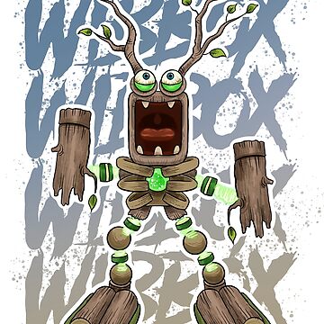 My Singing Monsters Wubbox  Mounted Print for Sale by EASY Aadia