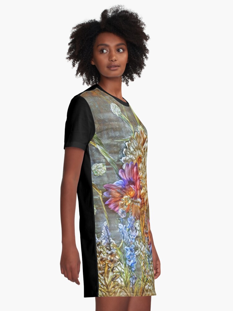 Alternate view of Flowers Graphic T-Shirt Dress