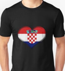 Croatia Heart Flag Unisex T-Shirt