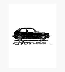 Classic Honda Civic Photographic Print