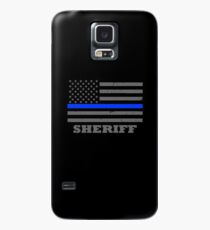 Sheriff Office dünne blaue Linie Flagge Hülle & Skin für Samsung Galaxy