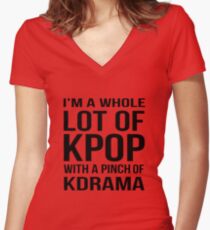 Eine Menge KPOP - PINK Shirt mit V-Ausschnitt