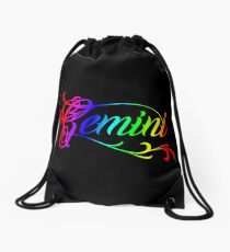 Stylish Gemini Drawstring Bag