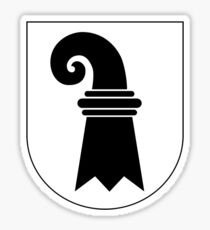 Coat of Arms of Basel-Stadt Canton Sticker