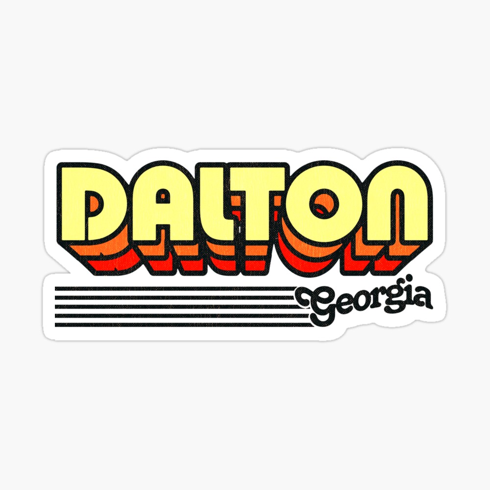 Dalton, Georgia | Retro Stripes Sticker
