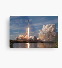 SpaceX Falcon Heavy Liftoff (8K resolution) Metal Print