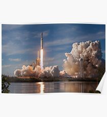 SpaceX Falcon Heavy Liftoff (8K resolution) Poster