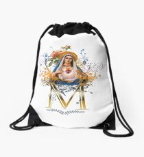 Immaculate Heart of Mary Drawstring Bag