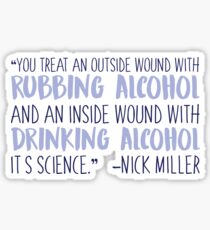 Es ist Wissenschaft - Nick Miller Sticker