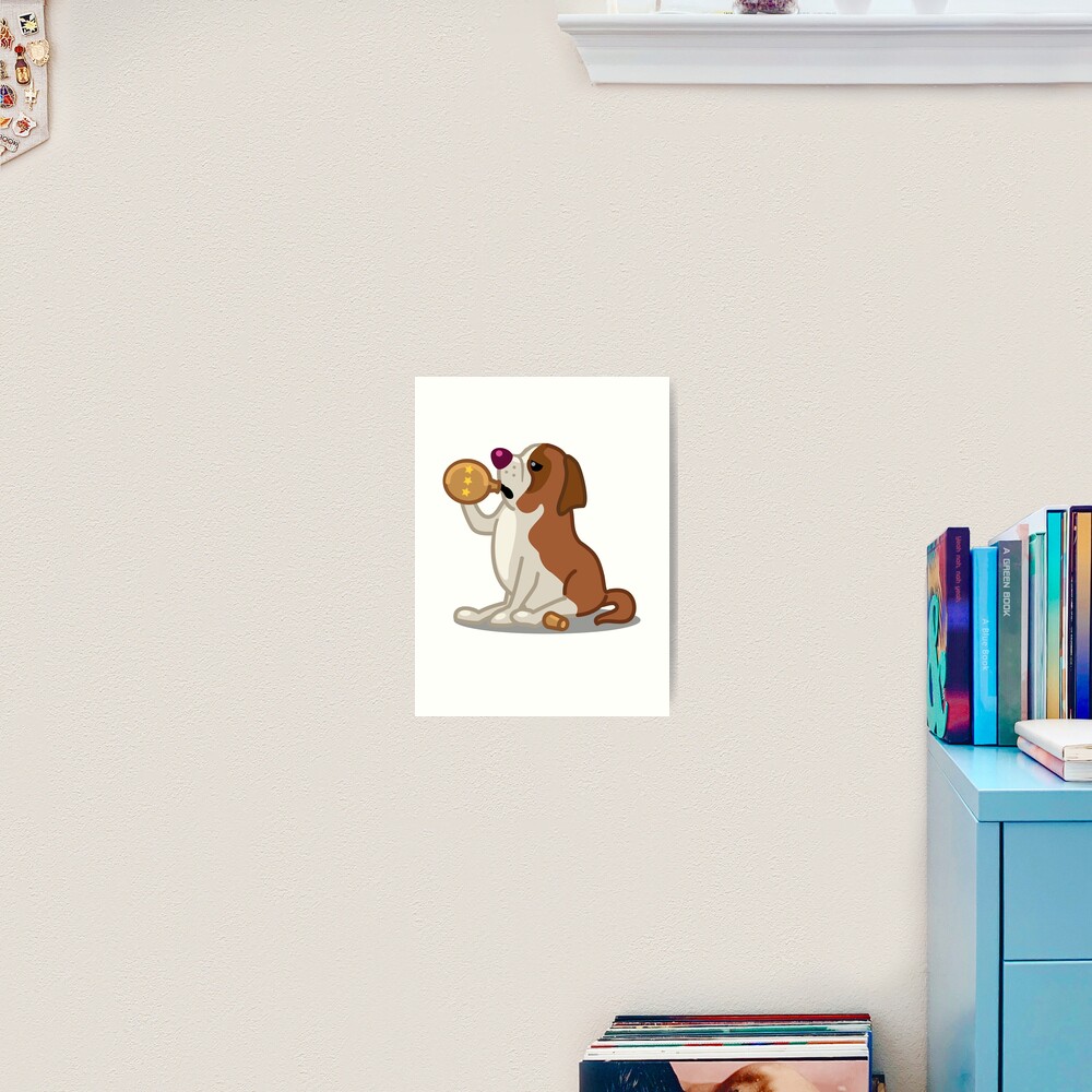 Funny Saint Bernard Tshirt - Dog Gift Ideas for St Bernard and St.Poodle lovers Art Print