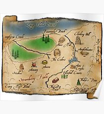 Camp Half-Blood Map Poster