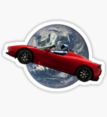 SpaceX Starman with Roadster and Earth Sticker