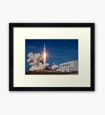 SpaceX Falcon Heavy Liftoff (8K resolution) Framed Print