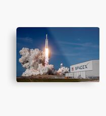 SpaceX Falcon Heavy Liftoff (8K resolution) Metal Print