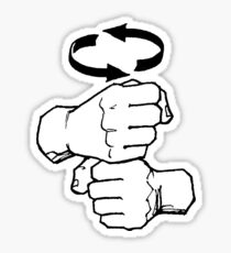 coffee sign language Sticker