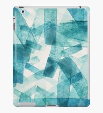 Blue and Aqua Streaks iPad Case/Skin
