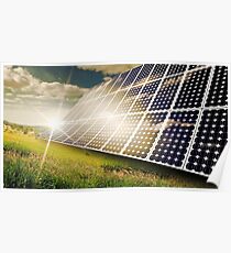 Solarplatten Poster